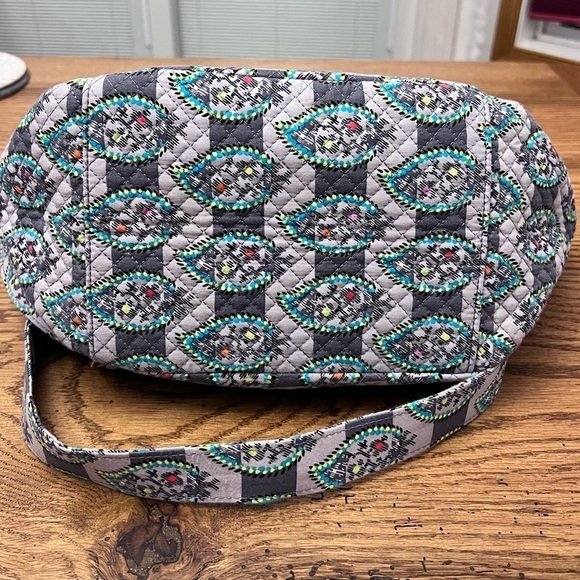 Vera Bradley Hadley On The Go Satchel Bag in Paisley Stripes. - Picture 2 of 11